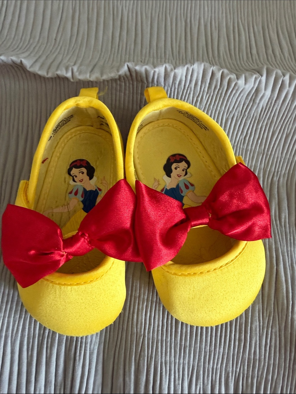 Snow White Costume Yellow Shoes with Bow